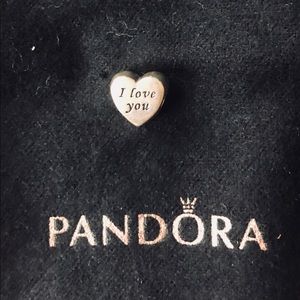Pandora I love you charm